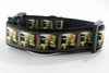 Frankenstein dog collar handmade adjustable buckle collar 1" wide or leash Petcollarshandmade