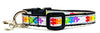 Autism Awareness cat or small dog collar 1/2"wide adjustable handmade Or leashes - Furrypetbeds