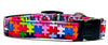 Autism Awareness dog collar handmade adjustable buckle collar 5/8" wide Petcollarshandmade