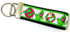 Ghostbusters Key Fob Wristlet Keychain 1 1/4"wide Zipper pull Camera strap - Furrypetbeds