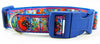 Candy Crush dog collar handmade adjustable buckle collar 1" wide or leash $12 - Furrypetbeds
