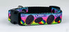 Oreo dog collar handmade adjustable buckle collar 5/8" wide or leash fabric - Furrypetbeds