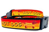 Hot Dog Dachshunds dog collar handmade adjustable buckle 1"or 5/8"wide or leash Petcollarshandmade