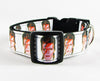 David Bowie dog collar Handmade adjustable buckle collar 1"or 5/8 wide or leash Petcollarshandmade