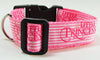 Princess Dog collar handmade adjustable buckle collar 1" wide or leash Pink $12 - Furrypetbeds