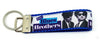 Blues Brothers Key Fob Wristlet Keychain 1"wide Zipper pull Camera strap - Furrypetbeds