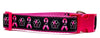 "Bark For a Cure" dog collar handmade adjustable buckle 1"or 5/8" wide or leash Petcollarshandmade
