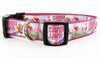Candyland dog collar handmade adjustable buckle collar 1" wide or leash Petcollarshandmade