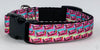 Skittles dog collar handmade adjustable buckle collar 5/8" wide or leash Petcollarshandmade