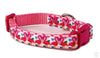 Pink Flamingo dog collar Handmade adjustable buckle 1" or 5/8" wide or leash - Furrypetbeds