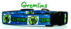 Gremlins/Gizmo dog collar handmade adjustable buckle 1" or 5/8" wide or leash Petcollarshandmade