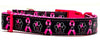 Bark For A Cure dog collar handmade adjustable buckle collar 5/8"wide or leash - Furrypetbeds