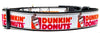 Dunkin Donuts dog collar handmade adjustable buckle 1"or 5/8" wide or leash Petcollarshandmade