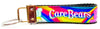 Care Bears Key Fob Wristlet Keychain 1" wide Zipper pull Camera strap - Furrypetbeds