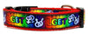 LGBT dog collar Handmade adjustable buckle collar 1" wide or leash - Furrypetbeds