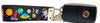 Space Key Fob Wristlet Keychain 1"wide Zipper pull Camera strap handmade - Furrypetbeds