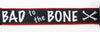 Bad To The Bone dog collar handmade adjustable buckle 1" or 5/8" wide or leash Petcollarshandmade