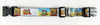 Flintstones dog collar handmade adjustable buckle collar 1" wide or leash fabric - Furrypetbeds