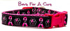 "Bark For a Cure" dog collar handmade adjustable buckle 1"or 5/8" wide or leash Petcollarshandmade