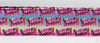 Skittles dog collar handmade adjustable buckle collar 5/8" wide or leash Petcollarshandmade