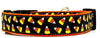Halloween Candy Corn dog collar handmade adjustable 1" or 5/8" wide or leash Petcollarshandmade