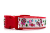 Christmas Candy dog collar handmade adjustable buckle 1" wide or leash Petcollarshandmade