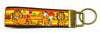Garfield Key Fob Wristlet Keychain 1"wide Zipper pull Camera strap - Furrypetbeds