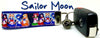 Sailor Moon Key Fob Wristlet Keychain 1"wide Zipper pull Camera strap handmade - Furrypetbeds