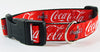 Coca Cola dog collar handmade adjustable buckle collar 1" or 5/8" wide or leash Petcollarshandmade
