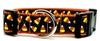 Halloween Candy Corn dog collar handmade adjustable 1" or 5/8" wide or leash Petcollarshandmade