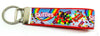 Skittles Key Fob Wristlet Keychain 1"wide Zipper pull Camera strap snack food - Furrypetbeds