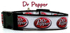 Dr Pepper Dog collar handmade adjustable buckle collar 1" or 5/8" wide or leash Petcollarshandmade