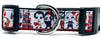 Horror dog collar handmade adjustable buckle collar 1" or 5/8" wide or leash Petcollarshandmade