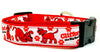 Clifford dog collar handmade adjustable buckle collar 1" wide or leash Petcollarshandmade