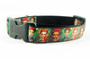 Freda dog collar  adjustable buckle collar 1" wide or leash Petcollarshandmade