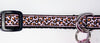Animal Print cat or small dog collar 1/2" wide adjustable handmade bell or leash Petcollarshandmade