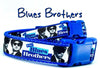 Blues Brothers dog collar handmade adjustable buckle collar 5/8" wide or leash Petcollarshandmade