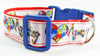 Autism Awareness dog collar handmade adjustable buckle collar 1 wide or leash - Furrypetbeds