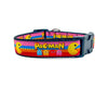 Pacman dog collar handmade adjustable buckle 1"or 5/8"wide or leash Game Pink Petcollarshandmade