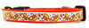Candy Corn cat or small dog collar 1/2" wide adjustable handmade bell or leash Petcollarshandmade