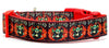 Day of the Dead dog collar handmade adjustable buckle collar 1" wide or leash - Furrypetbeds