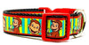 Curious George dog collar Handmade adjustable buckle 1"or 5/8" wide or leash Petcollarshandmade