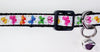 Butterflies cat or small dog collar 1/2" wide adjustable handmade bell or leash Petcollarshandmade