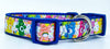 Care Bears dog collar handmade adjustable buckle collar 1" or 5/8" wide or leash Petcollarshandmade
