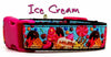 Ice Cream dog collar handmade adjustable buckle collar 1" wide or leash Petcollarshandmade