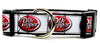 Dr Pepper Dog collar handmade adjustable buckle collar 1" or 5/8" wide or leash Petcollarshandmade
