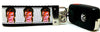 David Bowie Key Fob Wristlet Keychain 11/4"wide Zipper pull Camera strap - Furrypetbeds