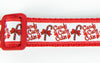 Candy Cane dog collar handmade adjustable buckle collar 1"wide or leash Xmas Petcollarshandmade