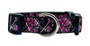 Camo dog collar handmade adjustable buckle 1" wide or leash Girly Pink Petcollarshandmade
