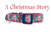 A Christmas Story dog collar handmade adjustable buckle 1" wide or leash Petcollarshandmade
